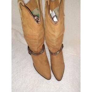 Maine Woods Leather Cowgirl Western Boots, Sz 7. Brand New!